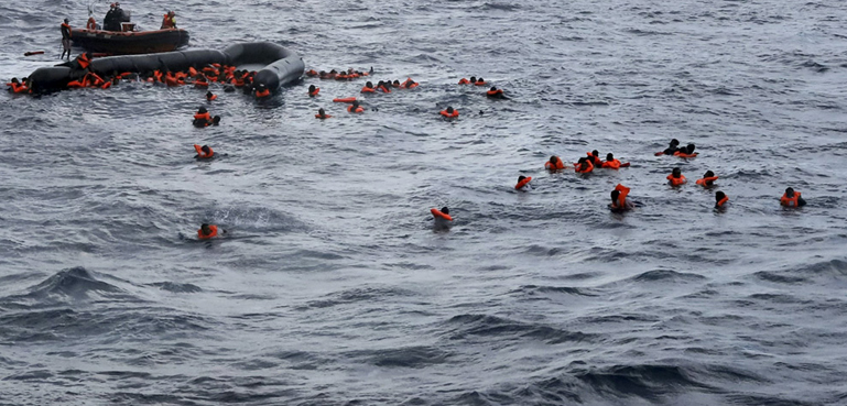 The bodies of 13 migrants were recovered from the sinking of the boat