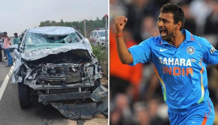 The former Indian fast bowler's car had an accident, his son was also with him