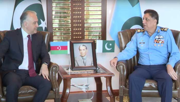 The meeting of the Presidential Adviser of Azerbaijan with the Chief of Pakistan Air Force