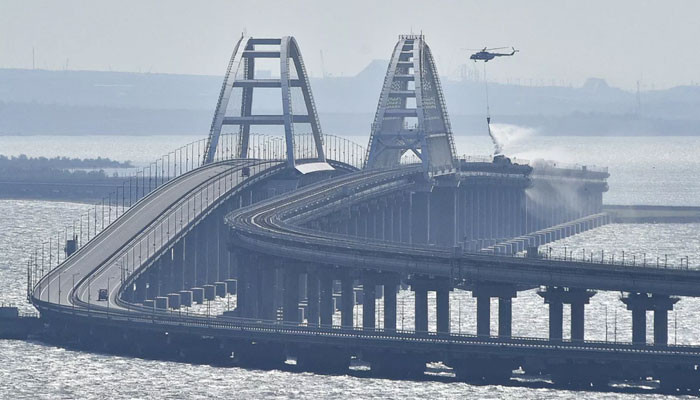 Ukraine drone attack on Crimean bridge, 2 people killed