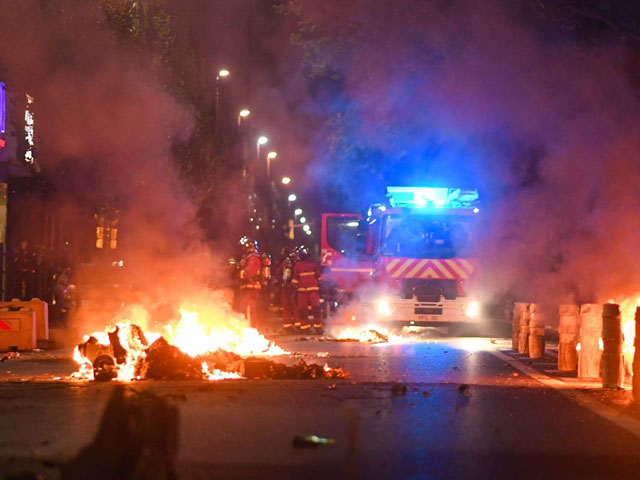 violent protests;  In France, rioters set fire to the mayor's house