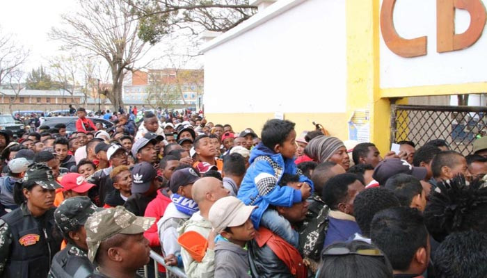 12 people were killed and 80 injured in the stampede at the National Stadium