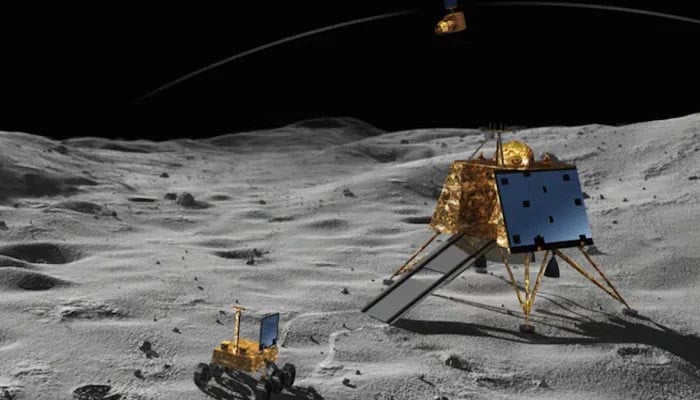India's space mission Chandrayaan 3 lands on the moon Moon landing mission image released by Indian Space Research Organization