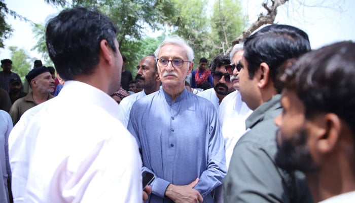 Jahangir Tareen's announcement to donate one crore rupees for community center in Jaranwala Photo courtesy of Social Media