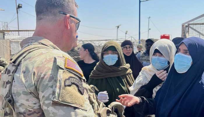 US General Visits Camp of ISIS Families in Syria