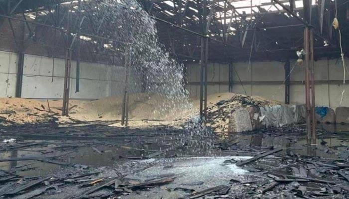 Russia's drone attack on Ukraine, 13 thousand tons of grain burned to ashes Russia's drone attack on Ukraine, 13 thousand tons of grain burned to ashes