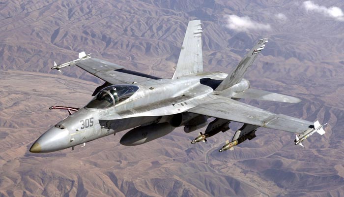 F-18 Hornet fighter jet, file photo