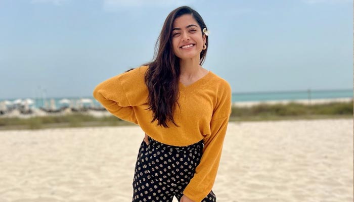 World Dog Day: Rashmika Mandana cuts a cake with her pet dog