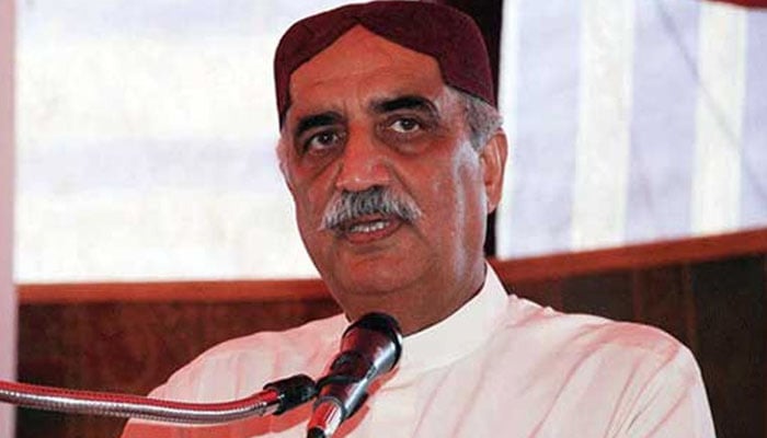 Khurshid Shah's prediction on Nawaz Sharif's return home File photo