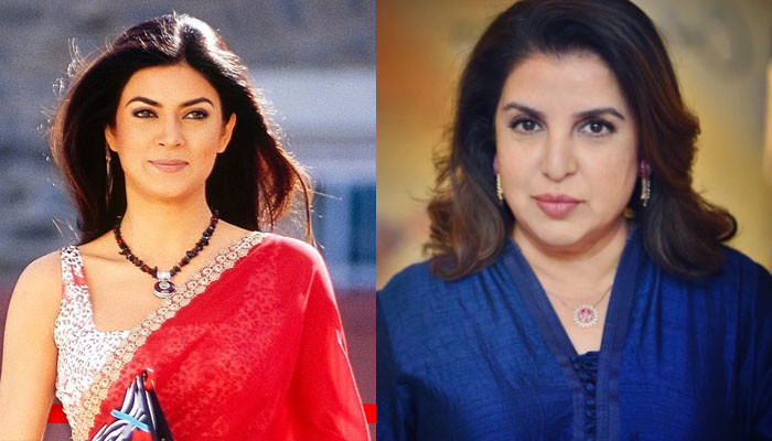 Why did the director of the film 'Main Hoon Naan' Farah Khan have to apologize to Sushmita?