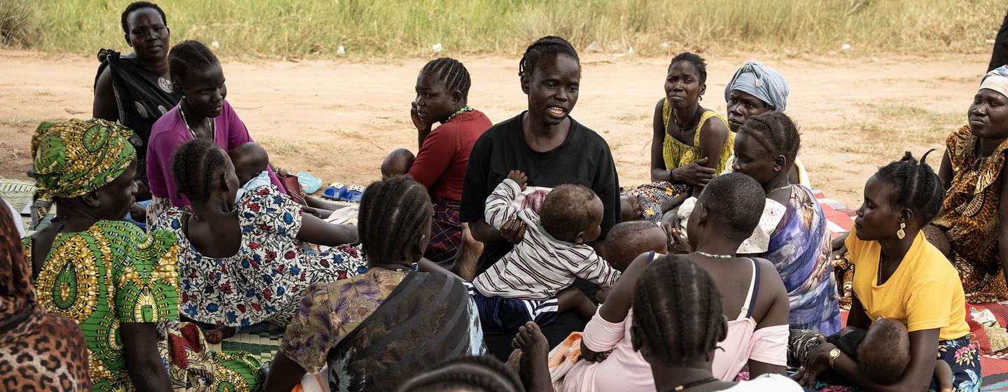 Every week, Christine meets with her Joy Care Group, where mothers offer each other support and comfort in addition to sharing experiences about breastfeeding. 