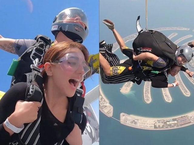 Skydiving in Dubai by Jannat Mirza