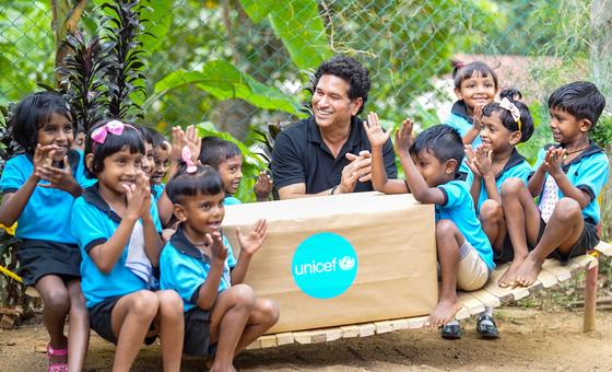‘Master Blaster’ Sachin Tendulkar bats for children’s education, nutrition