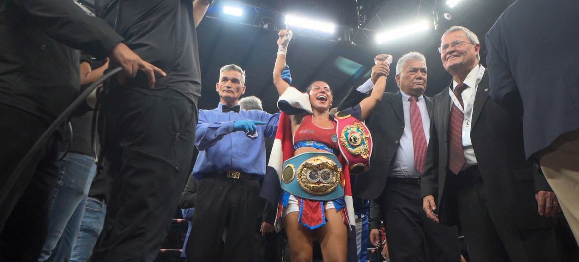 Yokasta Valle is a five-time world boxing champion.