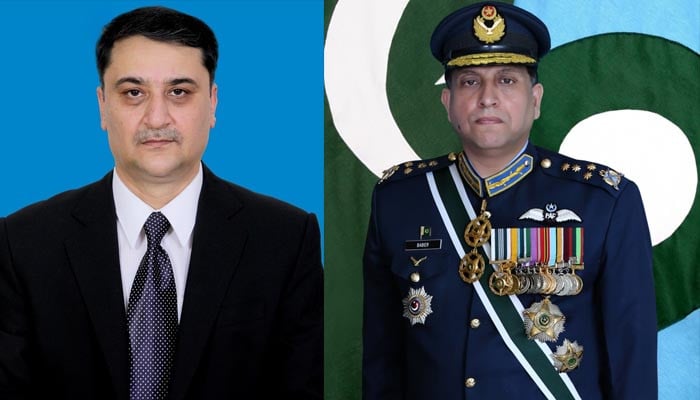 Caretaker Defense Minister meets Air Chief, discusses international strategic environment