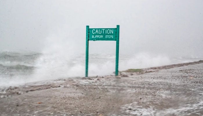 Hurricane Harold hits the US state of Texas