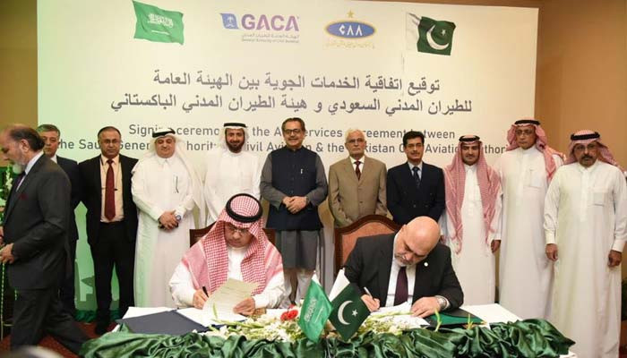 Signing of Air Service Agreement between Pakistan and Saudi Arabia