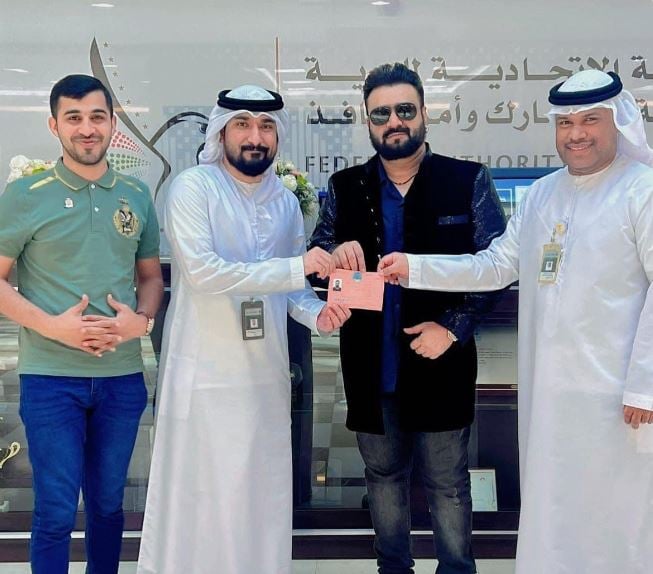 Singer Sahir Ali Baga got a 10-year golden visa to Dubai