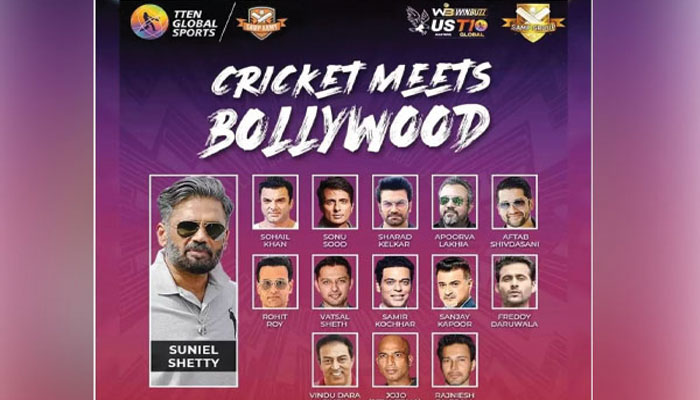 Suniel Shetty, Sonu Sood and also various other Celebrities played suit in United States Masters T10