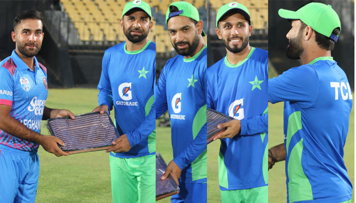 The Afghanistan captain gave a gift to the Pakistan team before the series