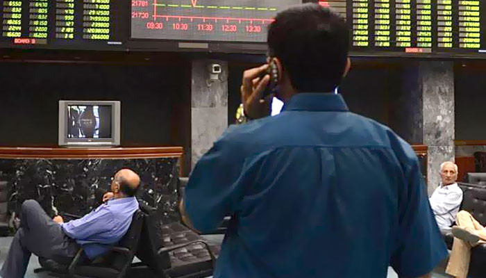 The PSX 100 index fell by 30 points