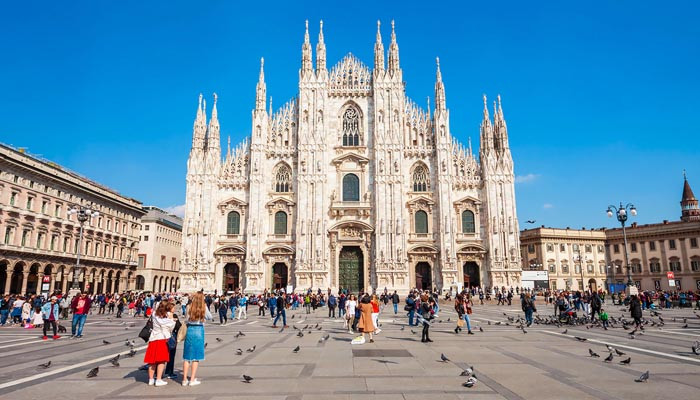 Warmest in 260 years in Milan, Italy