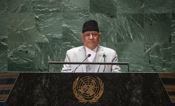 At UN Assembly, Nepali Prime Minister urges focus on common goals