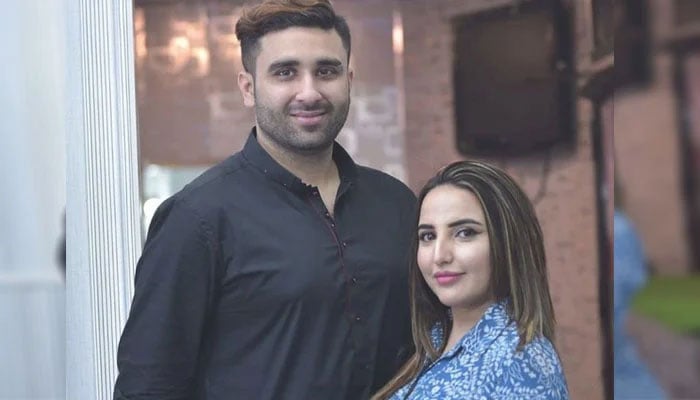 Hareem Shah's husband Bilal Shah reached home File photo