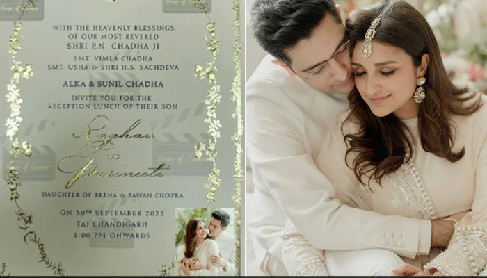 Parineeti Chopra, Raghav Chadha's reception invitation goes viral