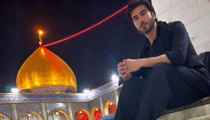 Attendance of Imran Abbas at the shrine of Hazrat Ali