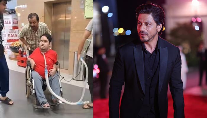 Shah Rukh Khan's fan arrives to watch 'Jawan' on ventilator