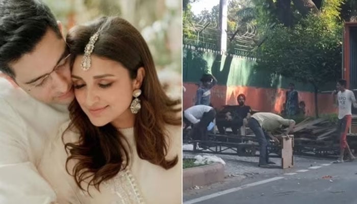 Parineeti Chopra and Raghav Chadha's wedding preparations have started Collage photo: Instagram