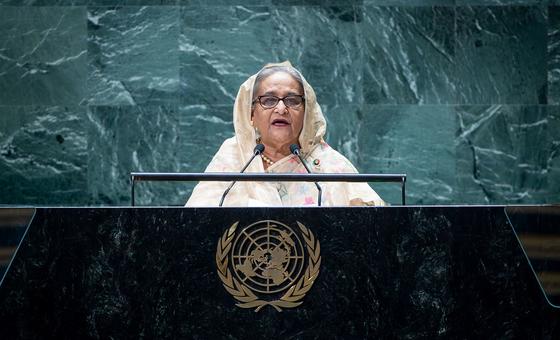 Shun path of confrontation and work together for the SDGs, urges Bangladesh leader