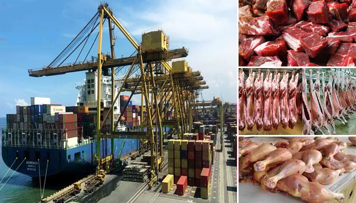 The United Arab Emirates has stopped the import of Pakistani fresh meat by sea The United Arab Emirates has stopped the import of Pakistani fresh meat by sea