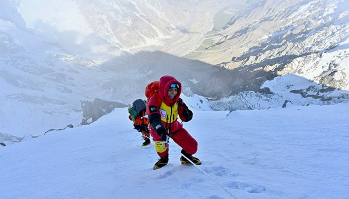 Mountaineer Naila Kayani summits Mount Manaslu