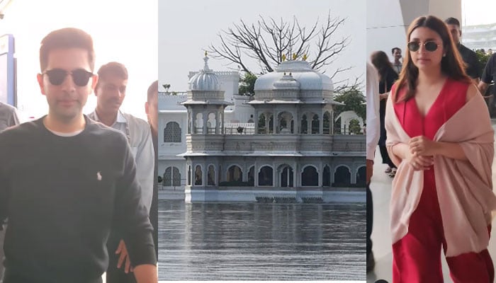 Parineeti Chopra, Raghav Chadha arrive in Udaipur for marriage, photo report