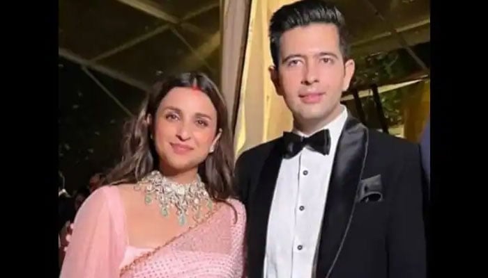 Viral photo of Parineeti Chopra and Raghav Chadha after their wedding—courtesy of Instagram