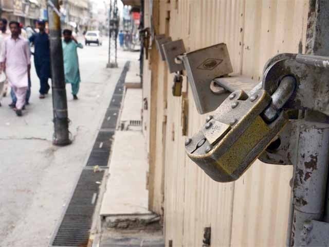 Karachi; Shutterdown strike of traders against inflation, wholesale and big markets closed If the government does not reduce the electricity bills, the series of strikes and protests may accelerate, All Karachi Trade Union (Photo: File)