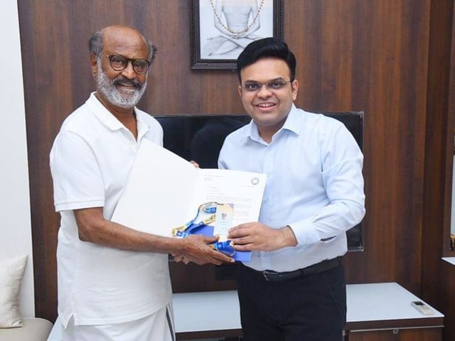 Rajinikanth gets golden ticket to World Cup Rajinikanth will be our special guest at the World Cup matches, BCCI: Photo: Social Media