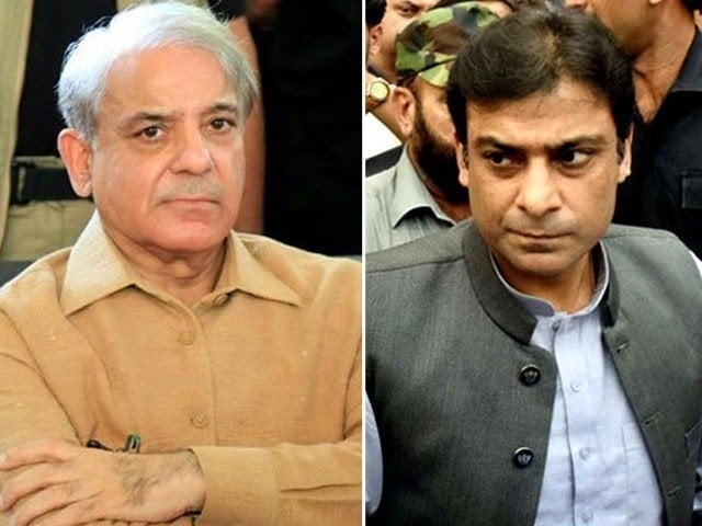 NAB references against Shehbaz Sharif and Hamza have been restored Photo: Express News