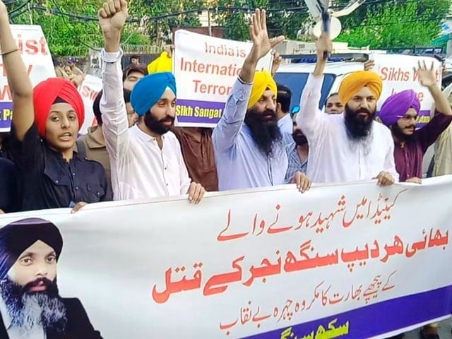 Sikh community in Balochistan strongly protested against India