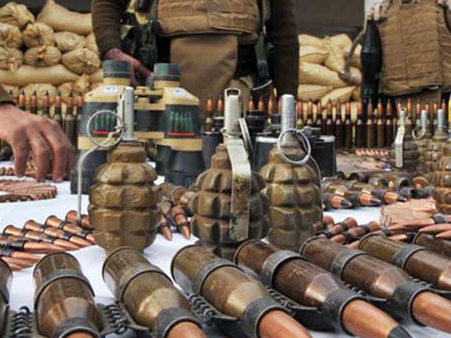 Balochistan was spared a major disaster, a large consignment of weapons and explosives were recovered from the vehicle