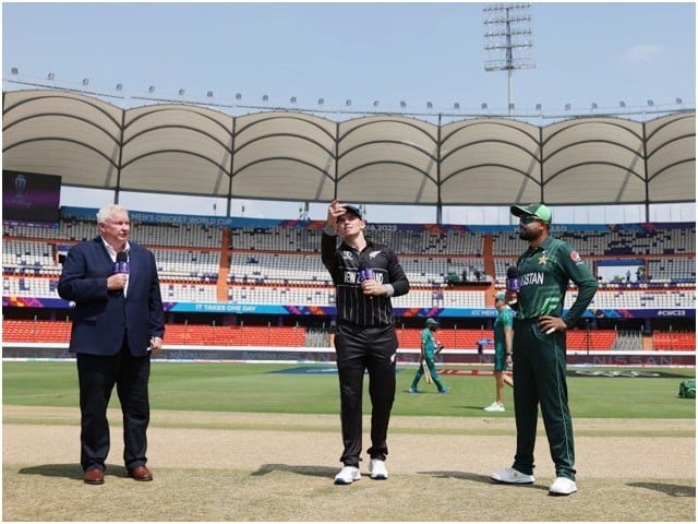 warm-up match; Pakistan's batting decision against New Zealand The two teams are competing at the Rajiv Gandhi International Cricket Stadium in Hyderabad (Photo: Twitter).