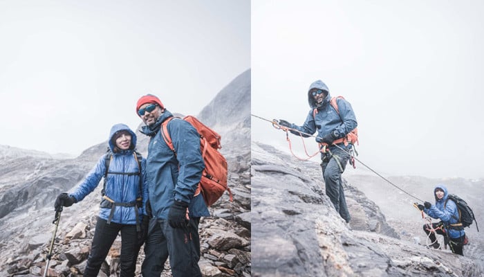 Ahmed Uzair and Anam from Lahore climbed Mount Manaslu