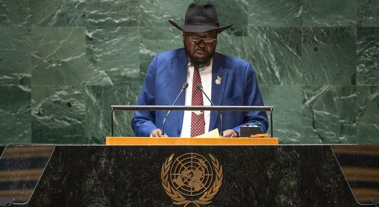 At UN, Salva Kiir calls for support to help restore peace, ease humanitarian crisis in neighboring Sudan