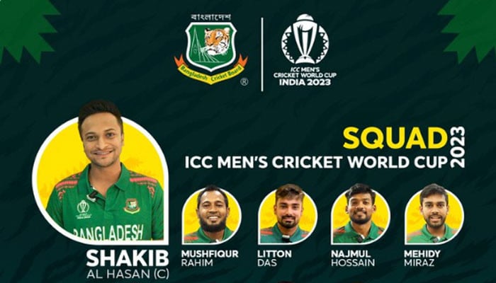 Bangladesh World Cup Squad Announced