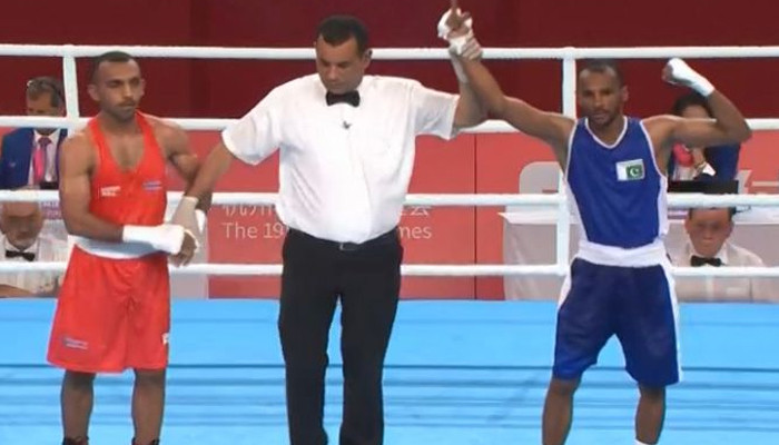 Boxing event, Pakistan's Zohaib Rashid reached the quarter-finals