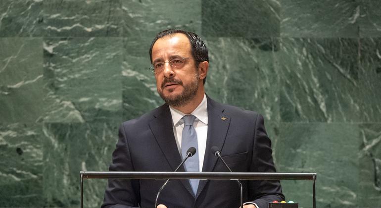 Cyprus President to UN Assembly: ‘Do we have the resolve to make peace our top priority?’