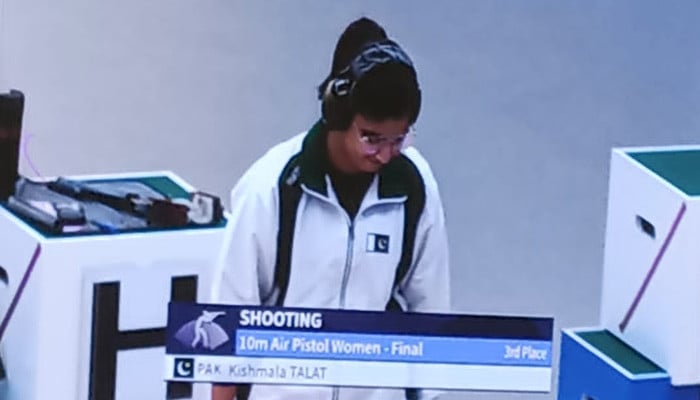 In the women's shooting competition, Pakistan won the bronze medal