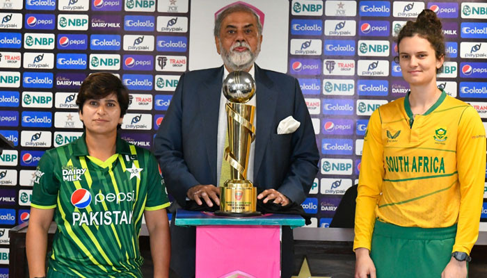 Pakistan and South Africa Women's T20 series, trophy unveiling